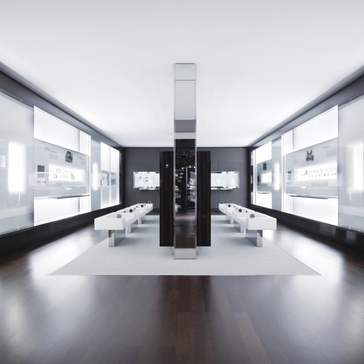IWC gallery with various historical watches