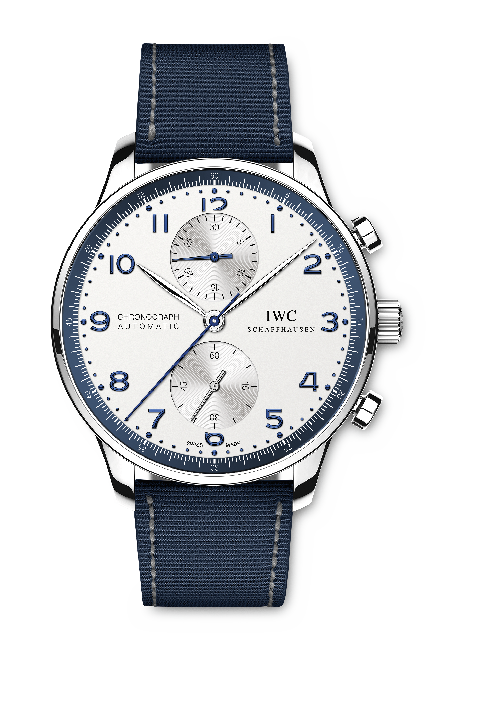 IWC Portugieser Hand-Wound Eight Days Edition IW510212, Arabisch, 2020, Sehr Gut, Gehäuse Stahl, Band: Leder