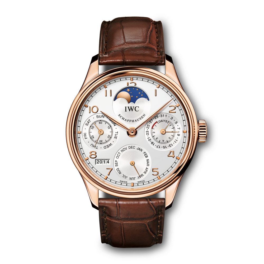 IWC Da Vinci Perpetual Calendar Moon-Phase 39mm 18k Yellow Gold Ref. 3750