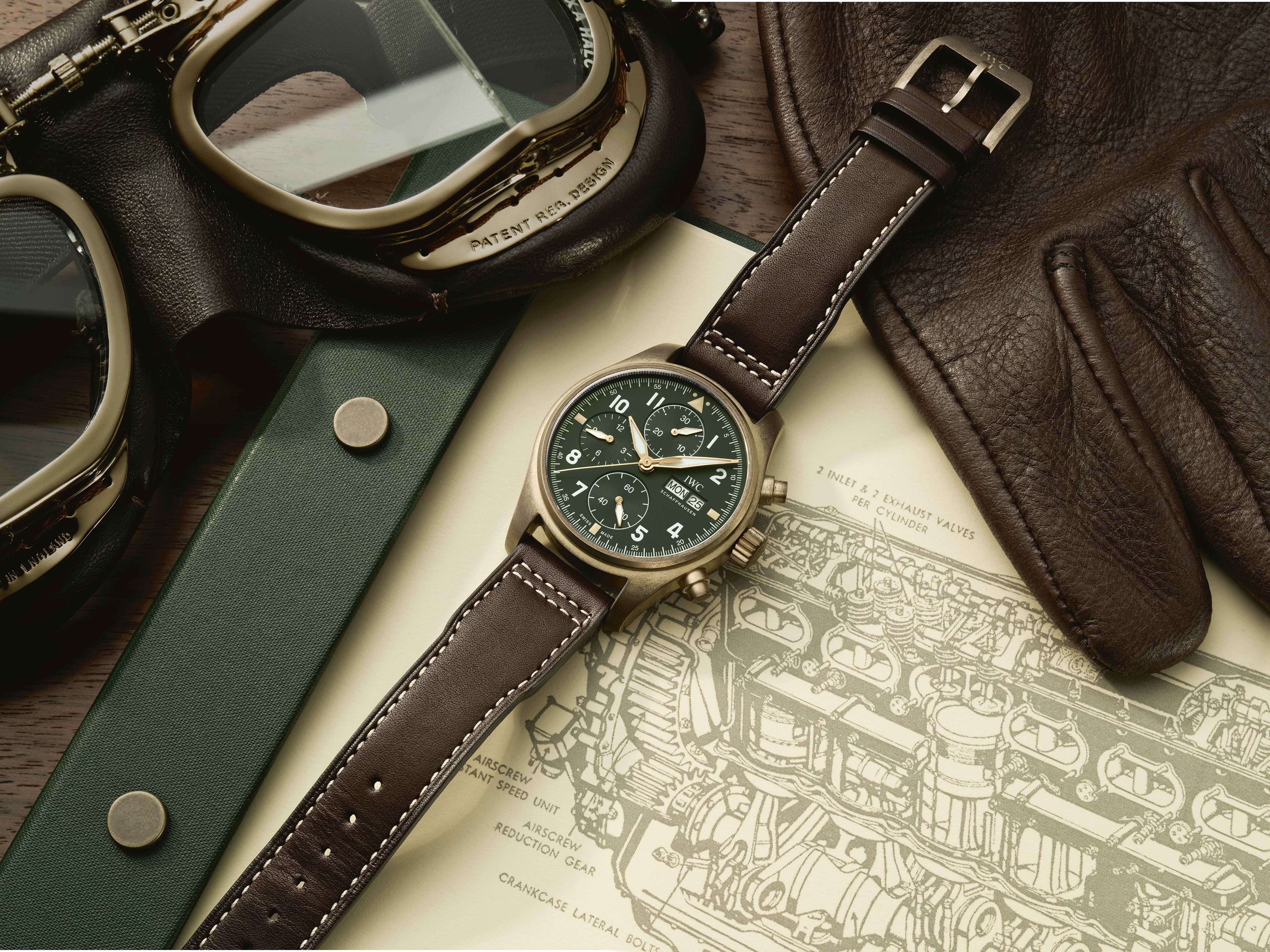IWC万国表喷火战机飞行员计时腕表(型号:IW387902)